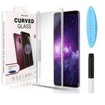 Стекло защитное 3D ультрафиолетовый клей Samsung Galaxy S8+/S9+ - изображение