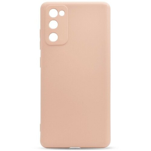 Накладка силиконовая Silicone Cover для Samsung Galaxy S20 FE G780 пудровая чехол книжка fashion case для samsung galaxy s20 fe g780 темно красный