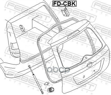 Отбойник Крышки Багажника Febest арт. 'FD-CBK