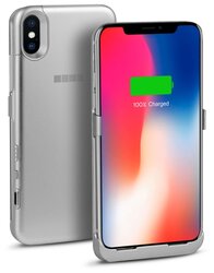 Чехол-аккумулятор INTERSTEP Metal battery case для iPhone X