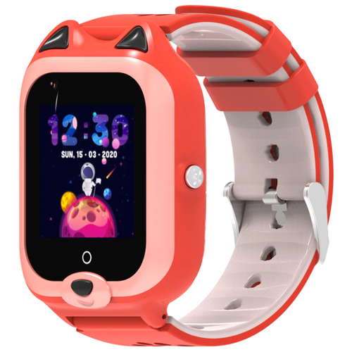 фото Детские часы с видеокамерой kt22 4g красные smart present