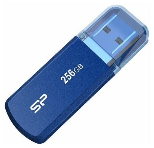 Накопитель USB 3.1 256GB Silicon Power SP256GBUF3202V1B Helios 202 голубой