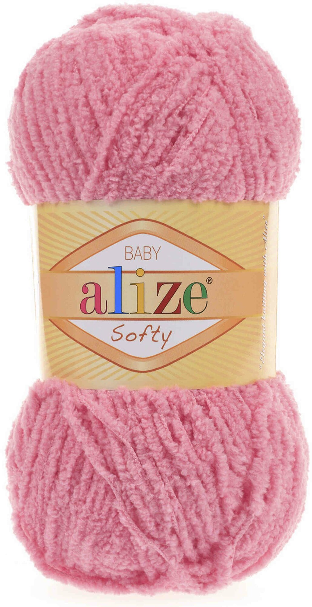 Пряжа Alize Softy коралловый (265), 100%микрополиэстер, 115м, 50г, 1шт