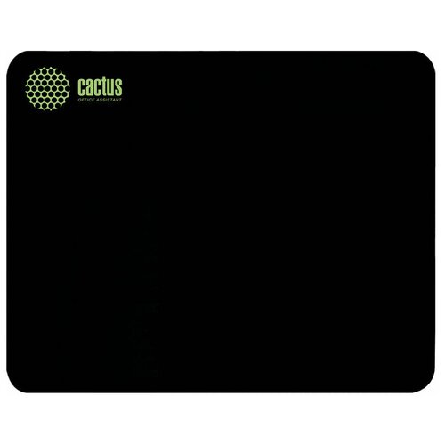 Коврик для мыши Cactus Black (S) черный, ткань, 220х180х2мм [cs-mp-p01xs] коврик для мыши cactus black mesh ткань 300х250х3мм [cs mp d02m]