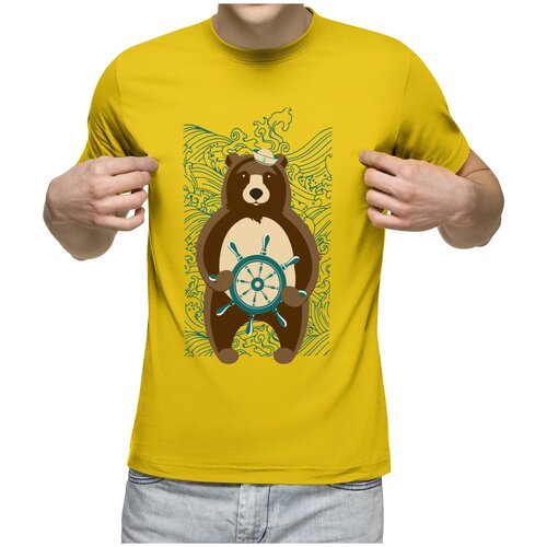 фото Футболка us basic, размер 2xl, желтый