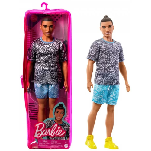 фото Кукла кен barbie fashionistas в футболке и шортах mattel