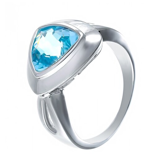 фото Element47 кольцо из серебра 925 пробы с топазом gre2729_ko_bt_wg, размер 16.75