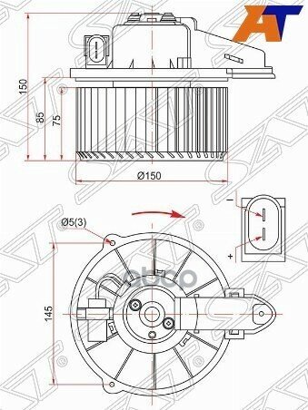 Мотор Отопителя Салона Audi A6 97-05 / A6 Allroad Quattro 00-05 / S6 99-04 Sat арт. ST-4B1820021B