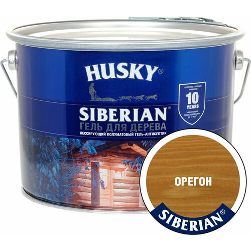 Антисептик-гель HUSKY Siberian орегон 9 л полуматовый