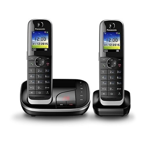 Радио Телефон Dect Panasonic KX-TGJ322RUB черный (труб. в компл:2шт) автооветчик АОН