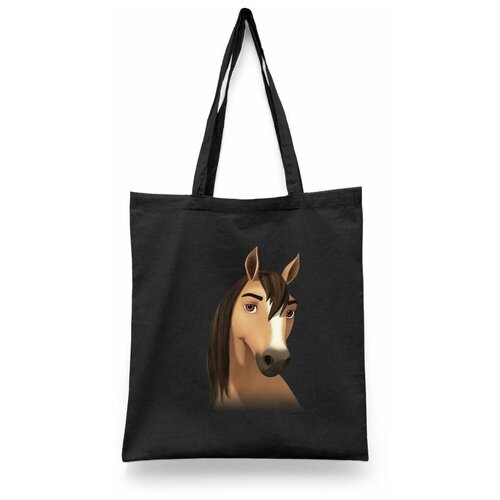 фото Сумка-шоппер унисекс каждому своё "спирит/душа прерий/мультфильм" белая