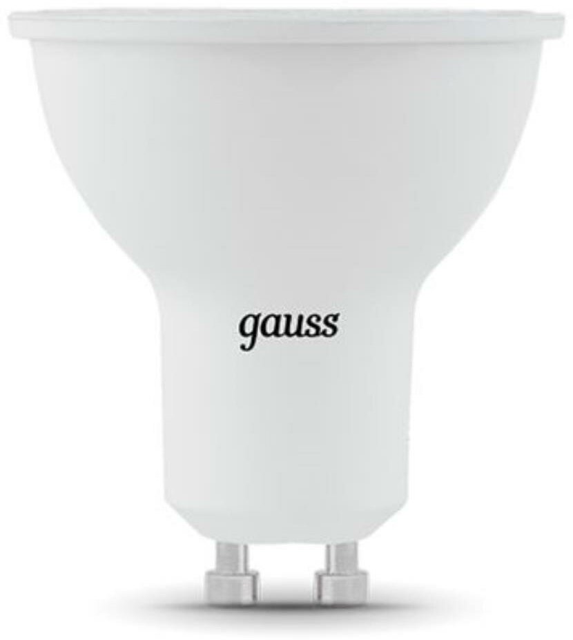 Лампа светодиодная Gauss GU10 7W 3000K матовая 101506107 - фотография № 6