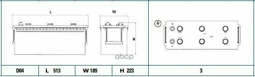 Exide Eg1403_аккумулятор! 140Ah 800A +Слева Startpro 513/189/223 B0 EXIDE арт. EG1403