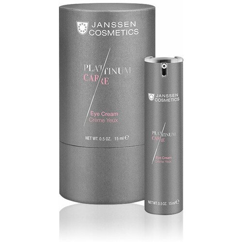 Крем для глаз омолаживающий Janssen 1260 Platinum Care Eye Cream с пептидами и коллоидной платиной 15 мл