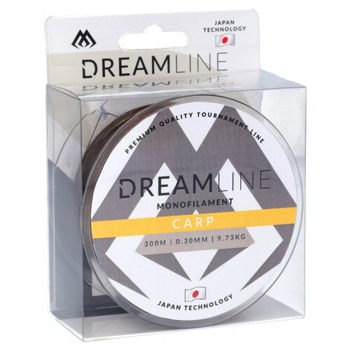 фото Леска тонущая "mikado. dream line carp", 0,24 мм, 300 м, 6,54 кг
