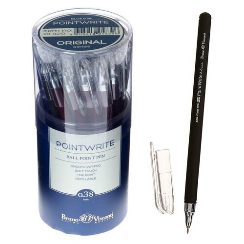 Ручка шариковая PointWrite. Original, узел 0.38 мм, синие чернила, матовый корпус Silk Touch, микс, 2 штуки