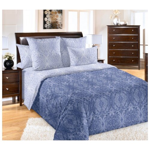 фото Текс-дизайн постельное белье romantika цвет: синий br47131 (2 спал.)