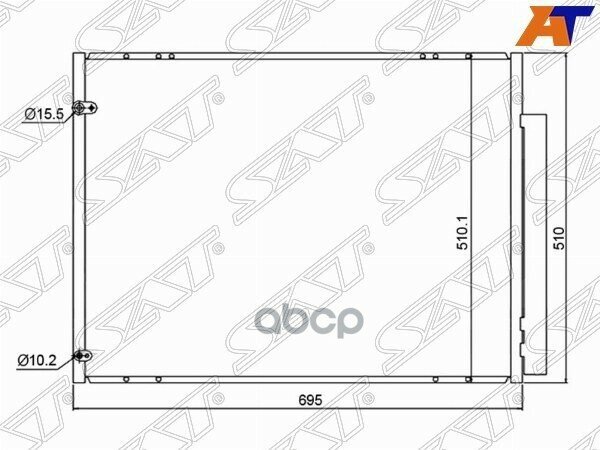 Радиатор кондиционера рестал TOYOTA HARRIER 06 09 LEXUS RX300 MCU35 RX330 MCU38 RX350 GSU35 RX400h MHU38 03 09 SAT STLX46394A0