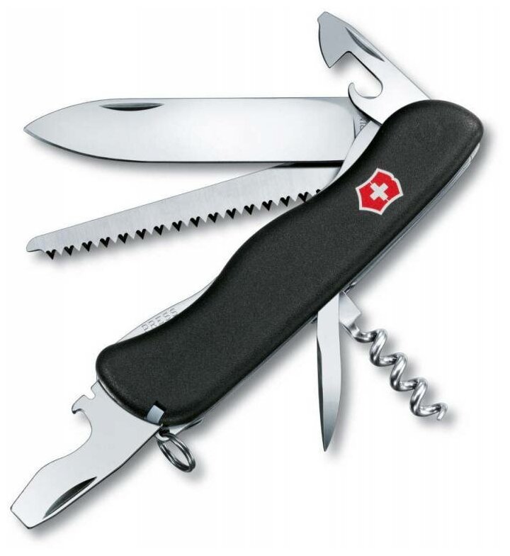 Нож перочинный Victorinox Forester 0.8363.3 111мм 12функц. черный карт. коробка