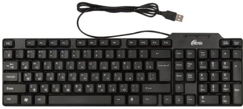 Клавиатура Ritmix RKB-111 стандартная, чёрная
