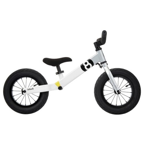фото Беговел bike8 suspension pro, white-silver