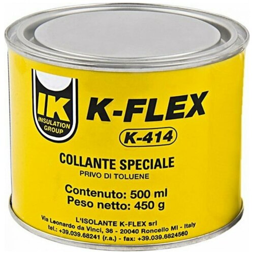 Клей однокомпонентный K414 для K-flex ST, 0.5 л, K-FLEX 850CL020002