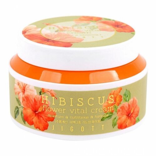 JIGOTT Крем для лица гибискус HIBISCUS Flower Vital Cream, 100 мл