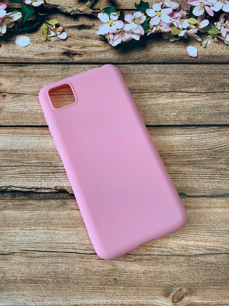 Силиконовый чехол-накладка для Honor 9S/ Huawei Y5p, розовый
