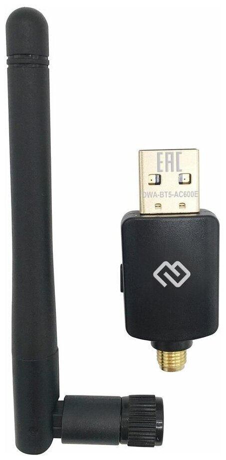 Сетевой адаптер WiFi + Bluetooth Digma USB 2.0 [dwa-bt5-ac600e]