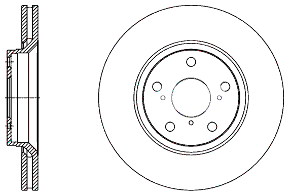 SANGSIN BRAKE SANGSIN BRAKE Диск тормозной SANGSIN BRAKE SD4605 комплект 2 шт