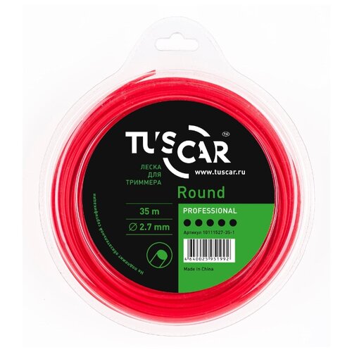 фото Леска для триммера tuscar round professional, 2.70мм* 35м, 10111527-35-1
