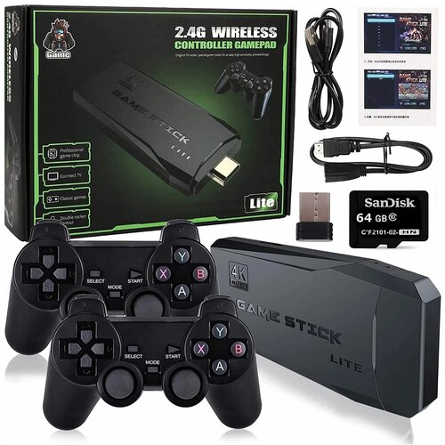 Купить Игровая приставка Game Stick Lite 64 GB 4K 10000+ Ретро Игр для ...