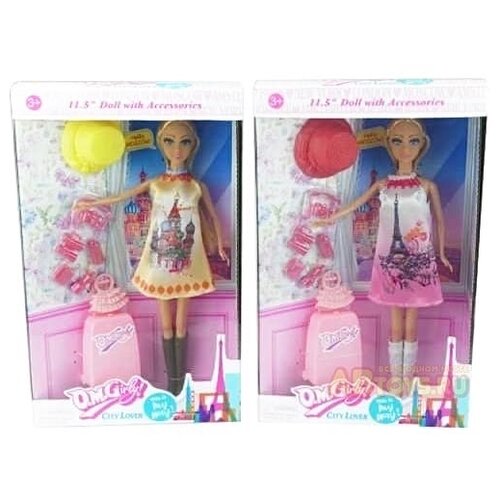 Кукла из серии Путешественница с аксессуарами, 2 вида, цена за 1 штуку JUNFA 11500