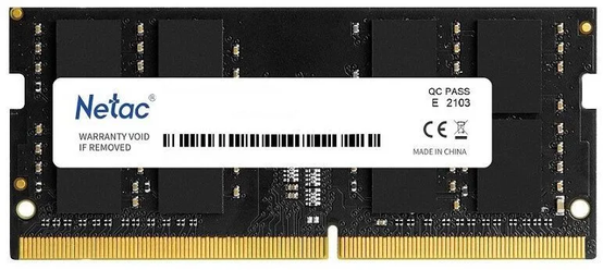 Память SODIMM DDR4 PC4-25600 Netac NTBSD4N32SP-16, 16Гб, 1.2 В