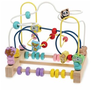 Игрушка для детей 2в1 лабиринт и счеты (цвет в ассортименте)