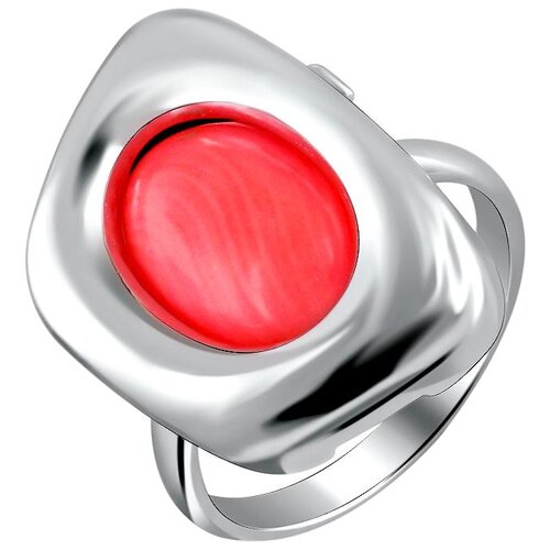 фото Эстет кольцо с перламутром из серебра к3к453546ар, размер 18.5