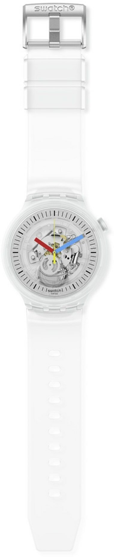 Наручные часы swatch, бесцветный, белый