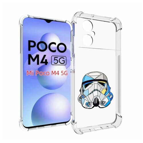 Чехол MyPads star wars дарт вейдер для Xiaomi Poco M4 5G задняя-панель-накладка-бампер