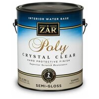 Лак Zar Interior Water Base Poly Crystal Clear полиуретановый на водной основе для внутренних работ (Глянцевый, Qts 0,946 л.)