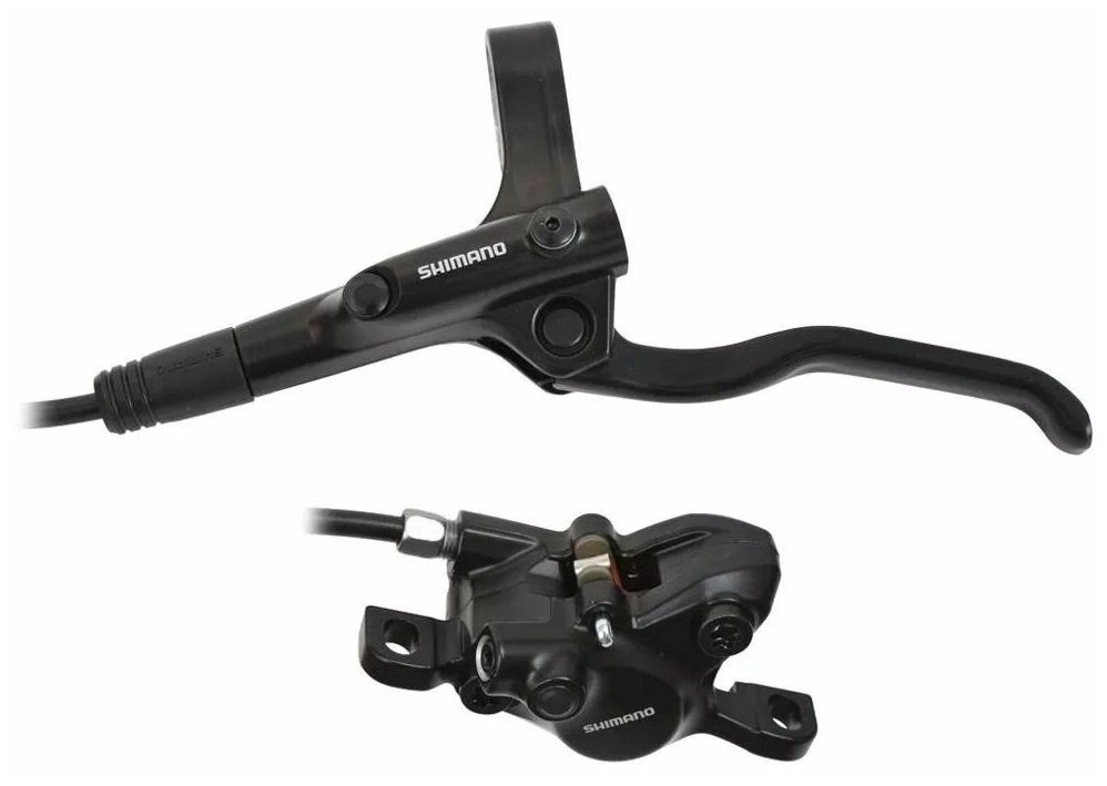 Тормоз дисковый Shimano MT200, передний (левый), полимер. колодки, 850мм