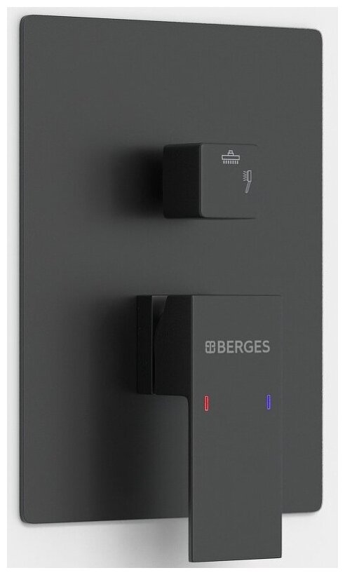 Berges Wasserhaus Душевой комплект BERGES VENTAS 3S BLACK, черный матовый - фотография № 9
