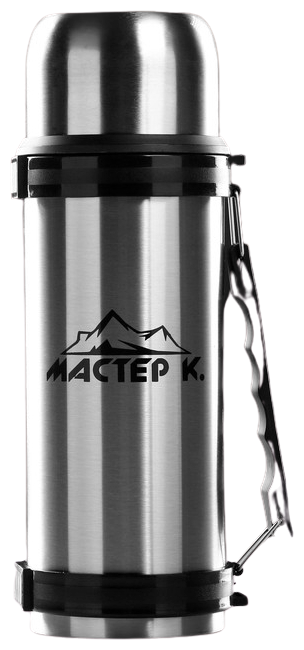 Мастер К Термос, серия: Экспедиция, "Мастер К.", 1.5 л, сохраняет тепло 24 ч, хром