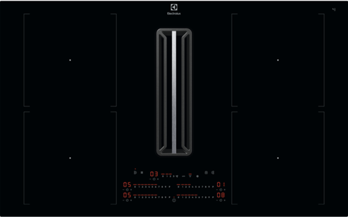 Индукционная варочная панель с вытяжкой Electrolux KCC84453CK