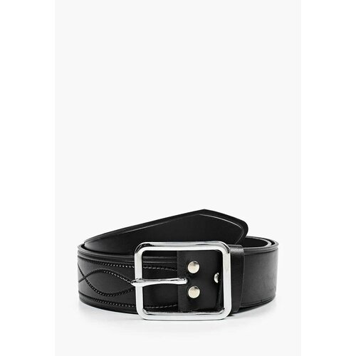 фото Ремень olio rosti, натуральная кожа, длина 110 см., черный