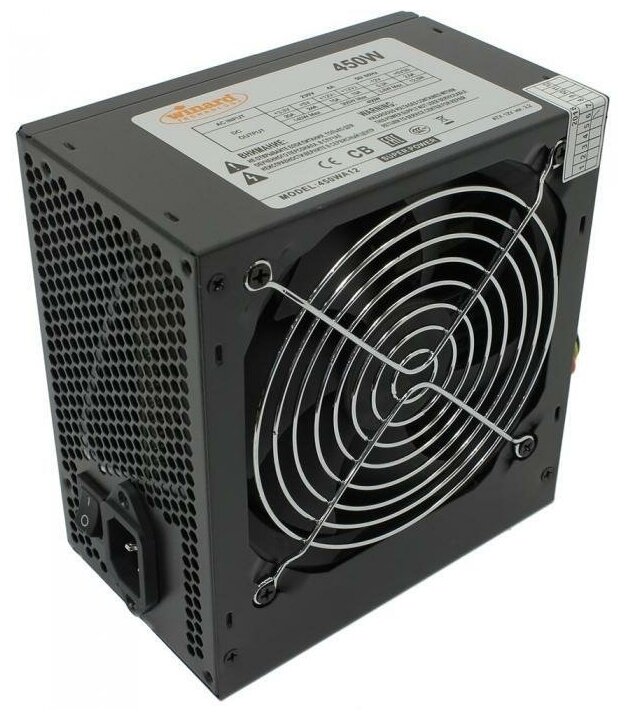 Б/питания Winard 450W (450WA) ATX, 8cm fan, 20+4pin +4Pin, 2*SATA, 1*FDD, 2*IDE