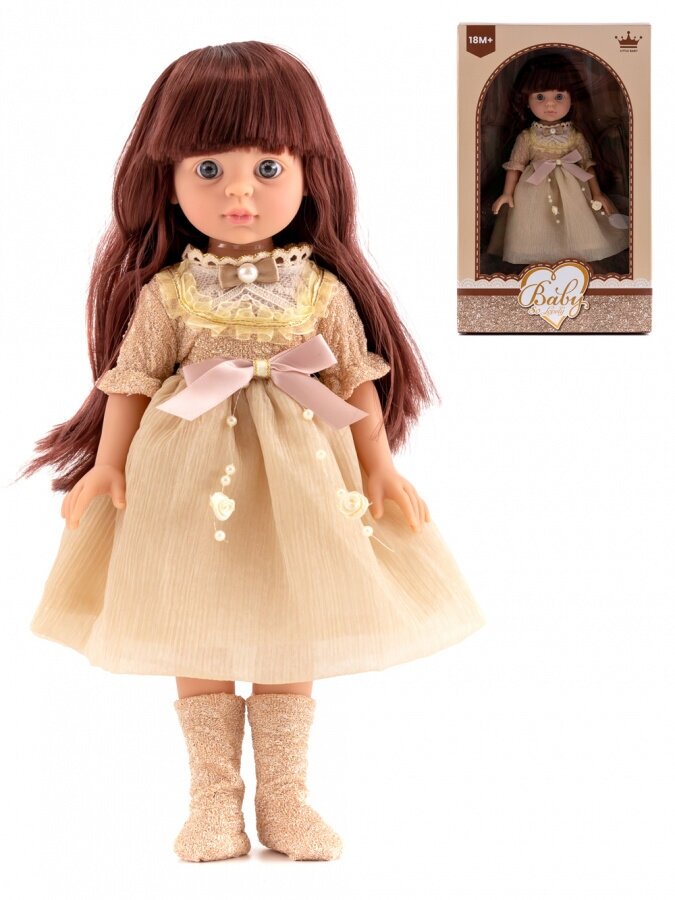 Кукла "Baby So Lovely", 32 см, длинные густые темные волосы