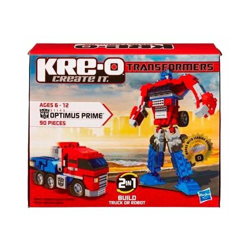 конструктор трансформер оптимус прайм грузовик transformers подарок 379 деталей 25 см Hasbro KRE-O Transformers 31143 Оптимус Прайм, 90 дет.