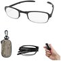Складные увеличительные очки Фокус-Лупа для чтения, шитья, вышивания, рыбалки. Очки-лупа карманные с футляром.