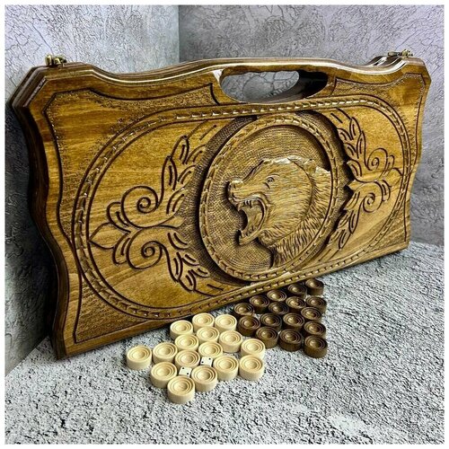 Нарды средние резные 49,5х27х5,4 см 