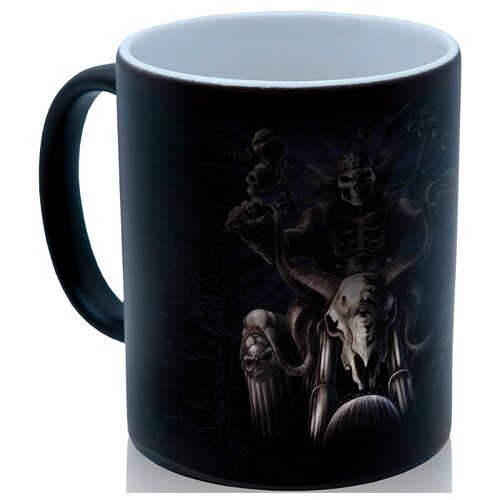 фото Кружка хамелеон ride or die на мотоцикле, недорогой подарок drabs